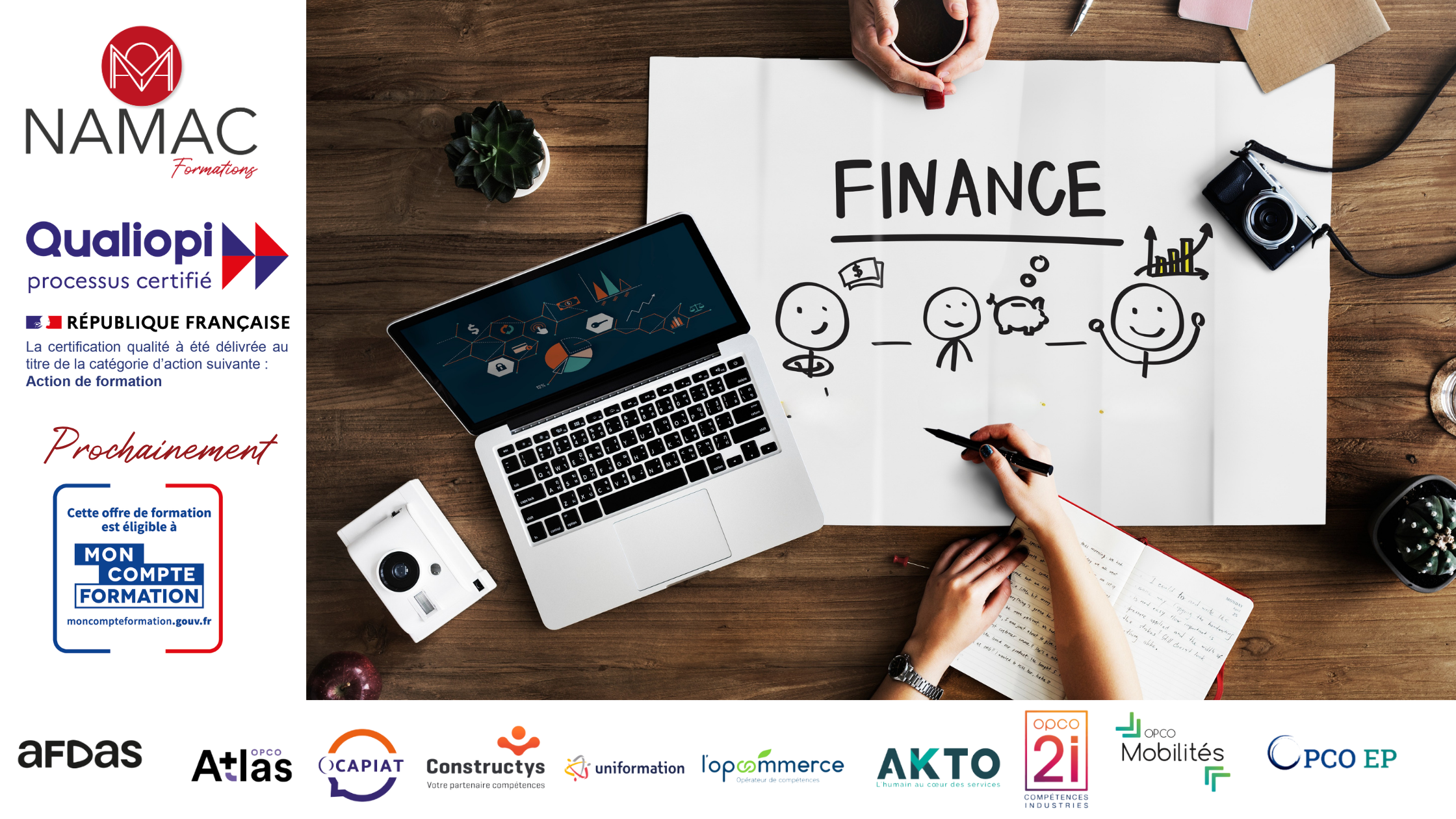 Fonds de financements des formatins chez NAMC Formations, OPCO, FAF, CPF